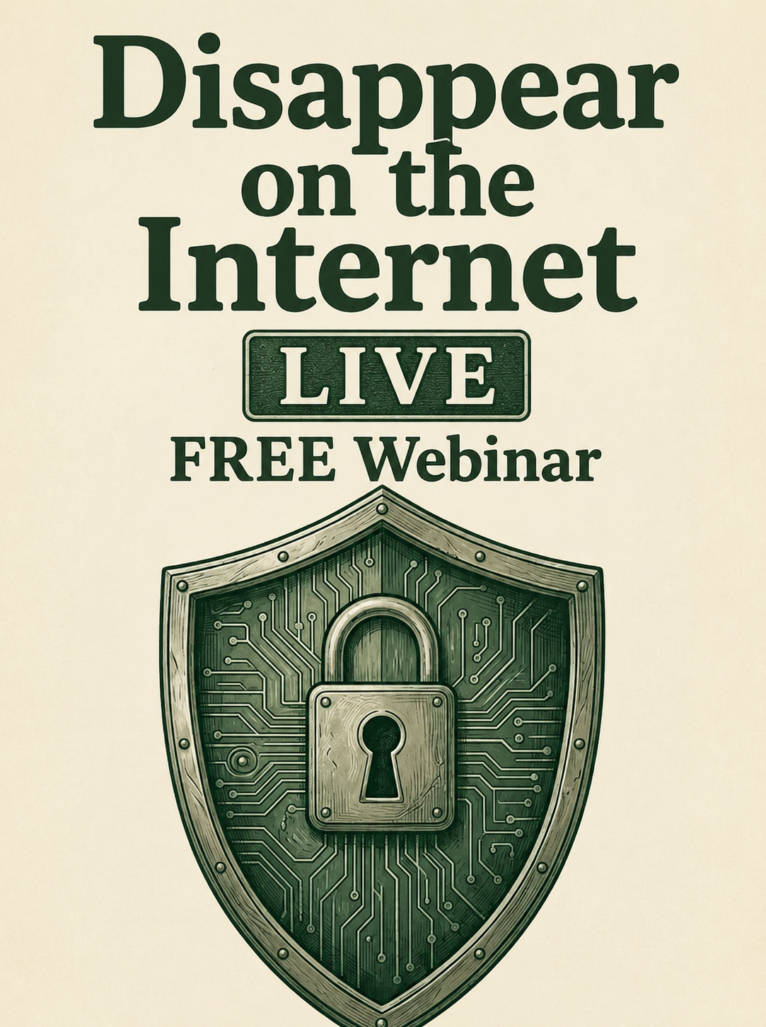 Disappear ON the Internet - Free Webinar course