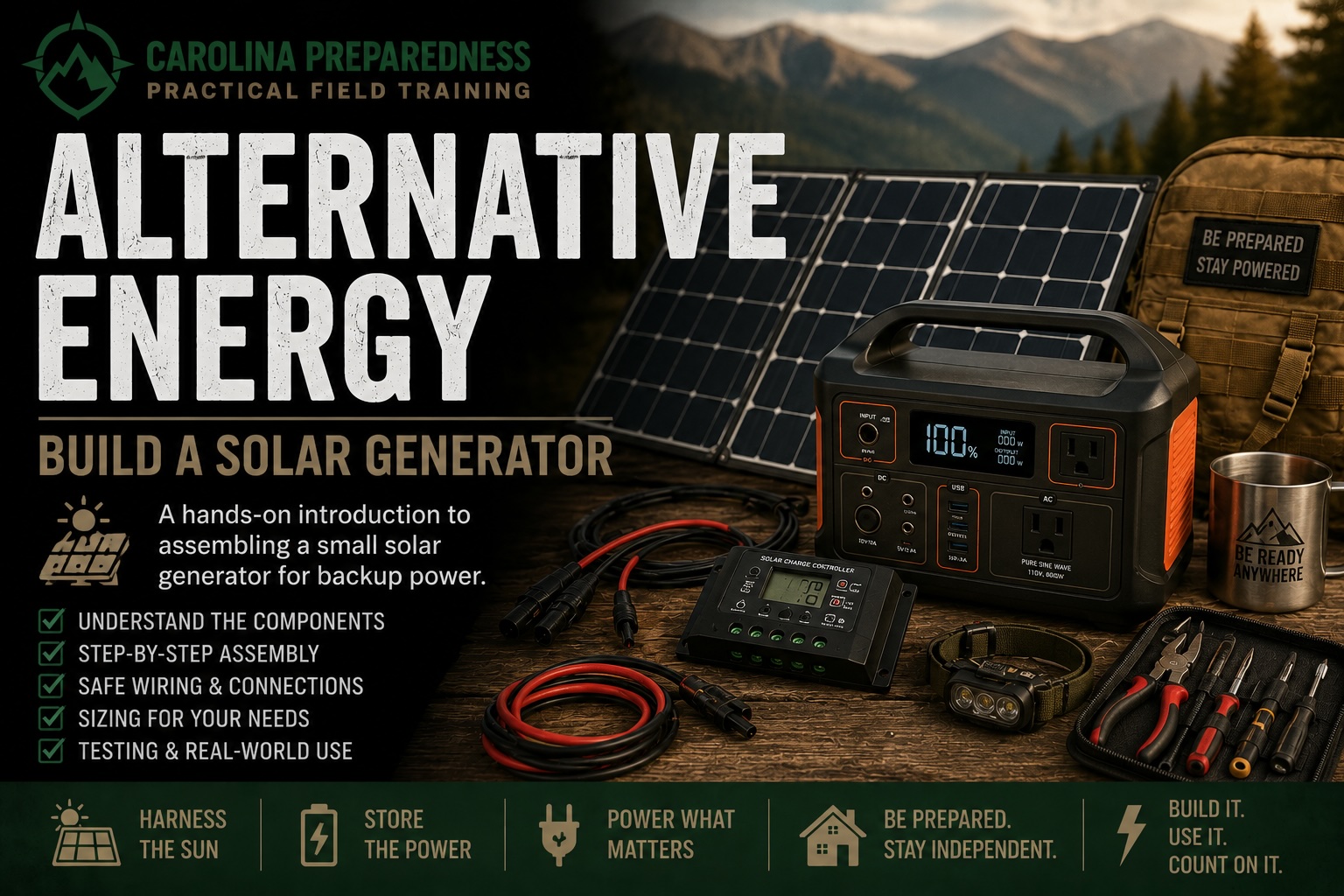 Alternative Energy: Build a Solar Generator course